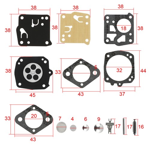 Carburetor REBUILD Kit For Homelite XL12 SXLAO SUPER XL XL98 SXL Auto