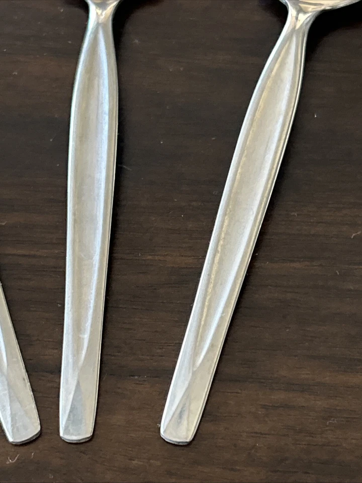 Lote de 4 cucharas plateadas vintage de pomelo cítrico de mediados de siglo Wm Rogers Foto 4 de 4