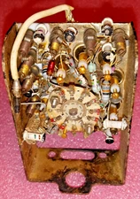 Vintage Tektronix Vertical Input Selector Switch Assembly on Silver Plated Frame