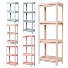 3/4 Tiers Shelves Hollow Kitchen Storage Organizer Shelving Rack Unit Display UK