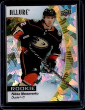 2023-24 UD Allure YELLOW TAXI ICE SP Nikita Nesterenko RC Ducks Hockey Card📈