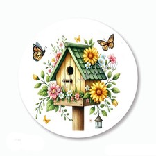 SUMMERTIME BIRDHOUSE PARTY FAVORS SCRAPBOOK STICKERS LABELS ENVELOPE SEALS