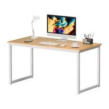 Computer Espresso Style Writing Desk Modern Office Desk Corner Table 47" Natural