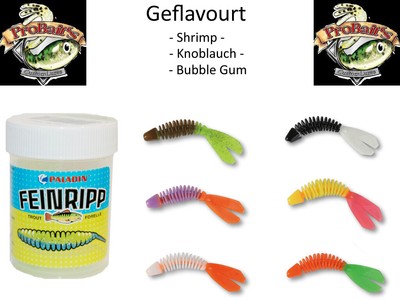 PRO BAITS -  Feinripp - Rocket 5 cm - geflavourte Forellenköder - Paladin