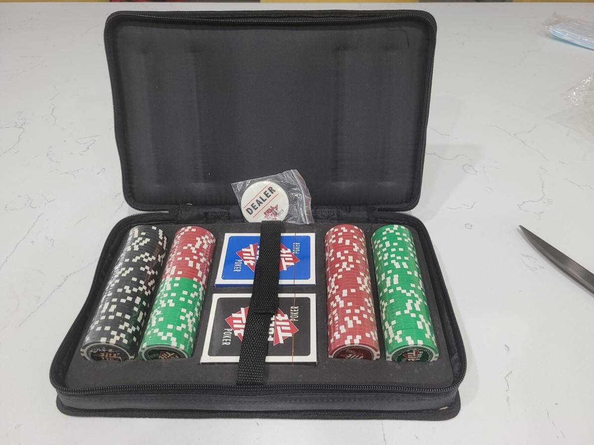 NEW FULL TILT 152 Pc POKER SET w/TRAVEL CASE & CARRY HANDLE 2