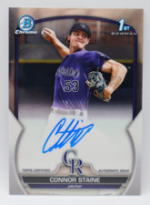 2023 Bowman Chrome Baseball 1st Auto CPA-CSE Colorado Rockies - CONNOR STAINE