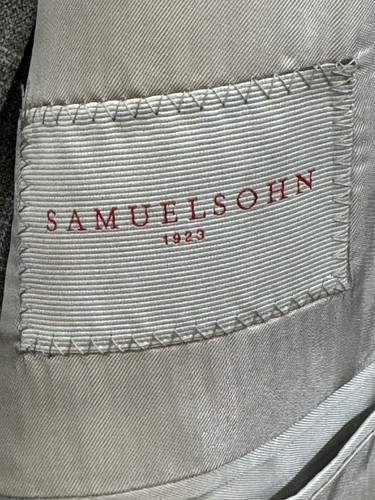 NEW SAMUELSOHN Gray Suit Mens Size 46R, NEW WITH TAGS - Picture 6 of 7