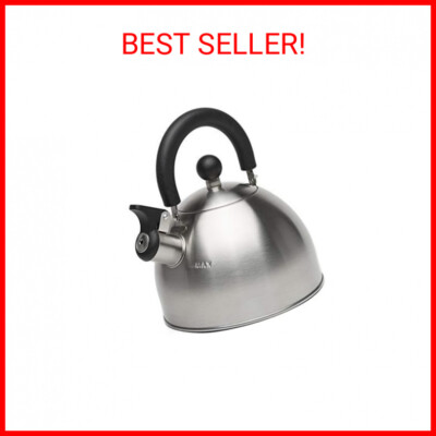 Primula Stewart Whistling Stovetop Tea Kettle Food Grade Stainless Steel, Hot Wa
