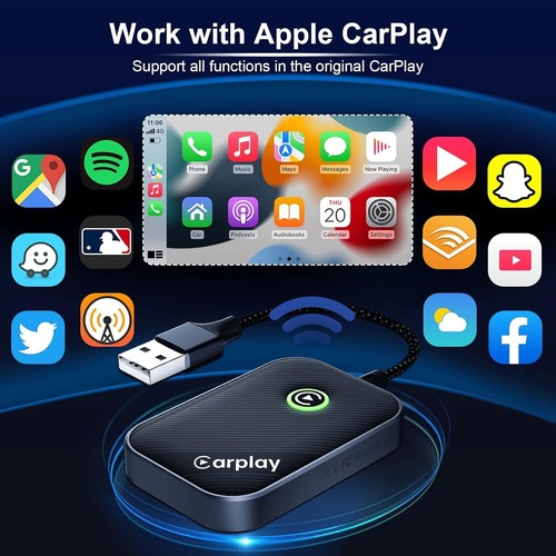 ๐ฅ๐ฅ๐ฅ ITIDU Wireless CarPlay Adapter Designed for Cars with Factory Wired Apple - Picture 8 of 9