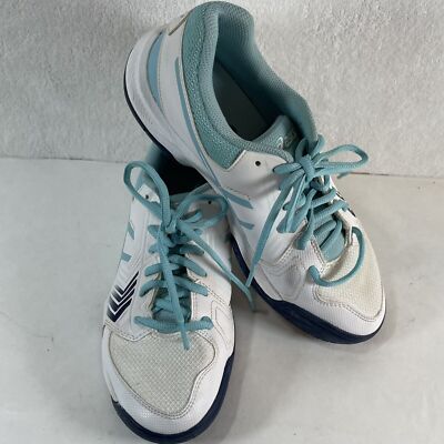 ASICS Gel Dedicate Women s Teal and White Running Shoes Size 7.5 E757Y