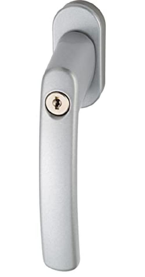 Abus Fg200 Ab208 Maniglia con Blocco Antifurto, Serratura a Spinta con Cilindro