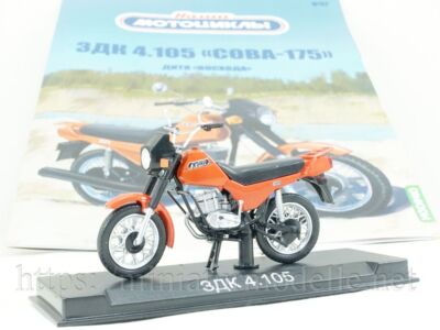 1:24 ZDK 4.105 Sova 175 Motorrad Modimio #57 DDR Russische Motorcycle OVP NEU