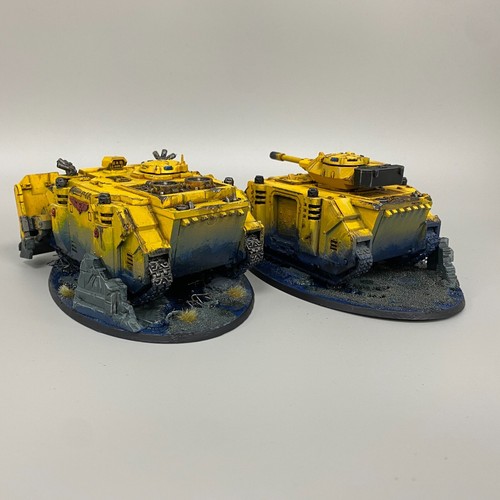 IMPERIAL FISTS ARMY PAINTED SPACE MARINES ADEPTUS ASTARTES WARHAMMER 40,000 40K - Picture 9 of 24