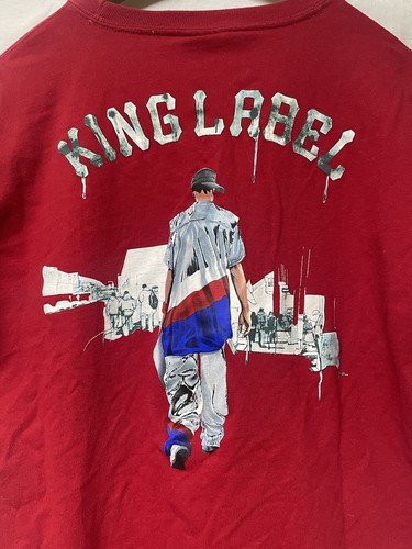 Vintage Ecko Unlimited T-shirt 90s Graffiti XL I Am The American Dream Red King - Picture 6 of 8