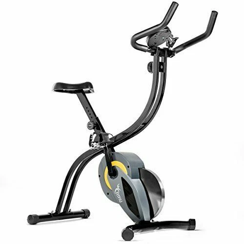 SONGMICS Cyclette Pieghevole, Bicicletta da Allenamento, Resistenza