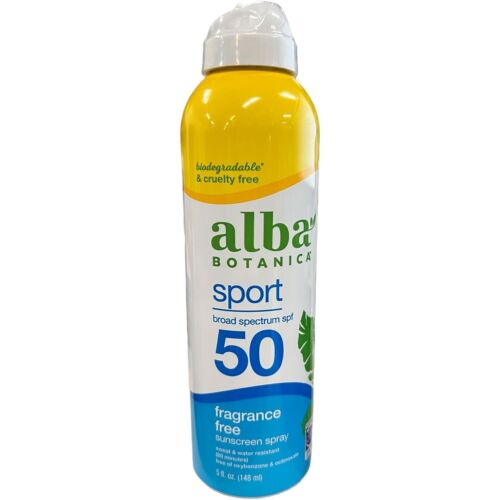 Alba Botanica Sport Sunscreen Spray SPF 50, 5 fl oz - Pack Of 1
