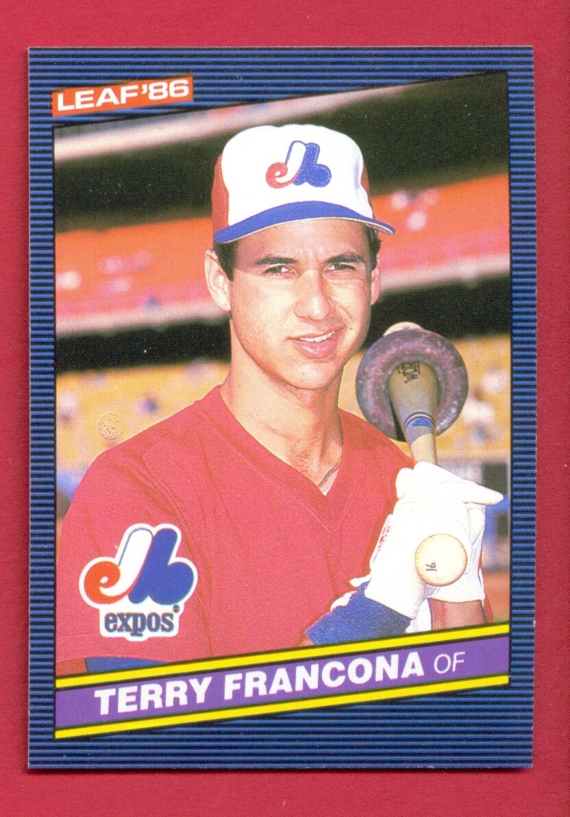 terry francona tobacco 1986 Leaf #191 Montreal EXPOS Tucson Arizona MINT What Draws Indians Manager Terry