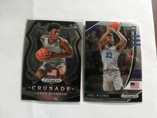 2020-21 Panini Draft Basketball James Wiseman Base (#42) & Crusade RCs