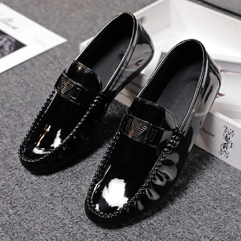 Glossy loafers hotsell shoes