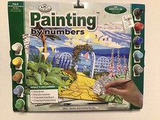 Royal  Langnickel Painting By Numbers PAL 9 Garden Overlooking The Sea New