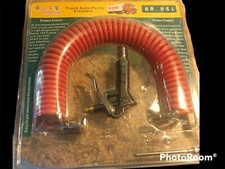Truck Air Seat Blowgun Kit with Long 16 Foot Hose - Quick Disconnects