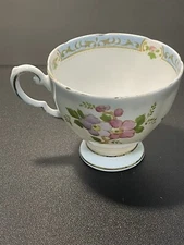 Tuscan England Vintage 1950’s Bone China Rue-Anemone Orphan Cup