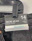 NWT Denim Co. Women's Black Light Wash High Rise Mom Jean Size 14 — photo 3