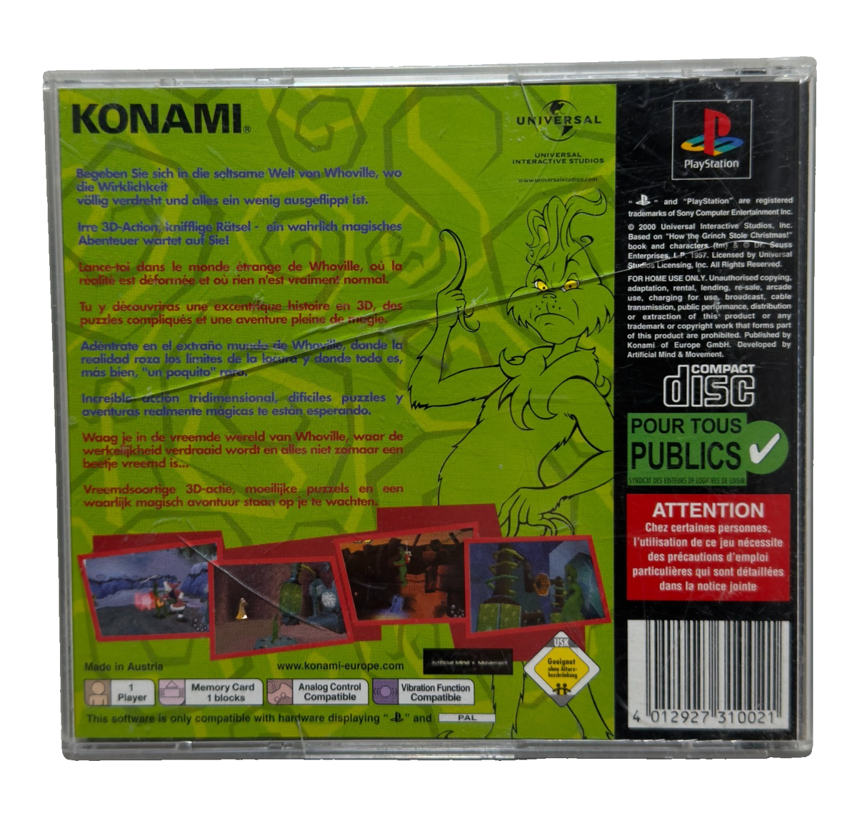 The Grinch - Jeu PS1 | Achetez sur