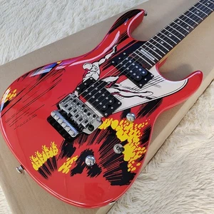 Electric Guitar Silver Surfer Graphics 20th Anniversary Surfing Painting Top