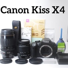 Canon EOS Kiss X4 Camera Double Lens Kit with Image Stabilization Ready to Use
