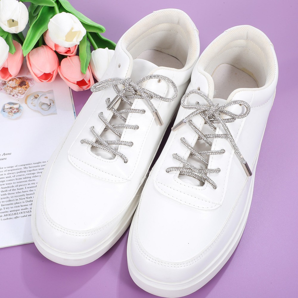 APL 2 Pezzi Lacci per Scarpe da Ginnastica Donna Sneakers con Strass