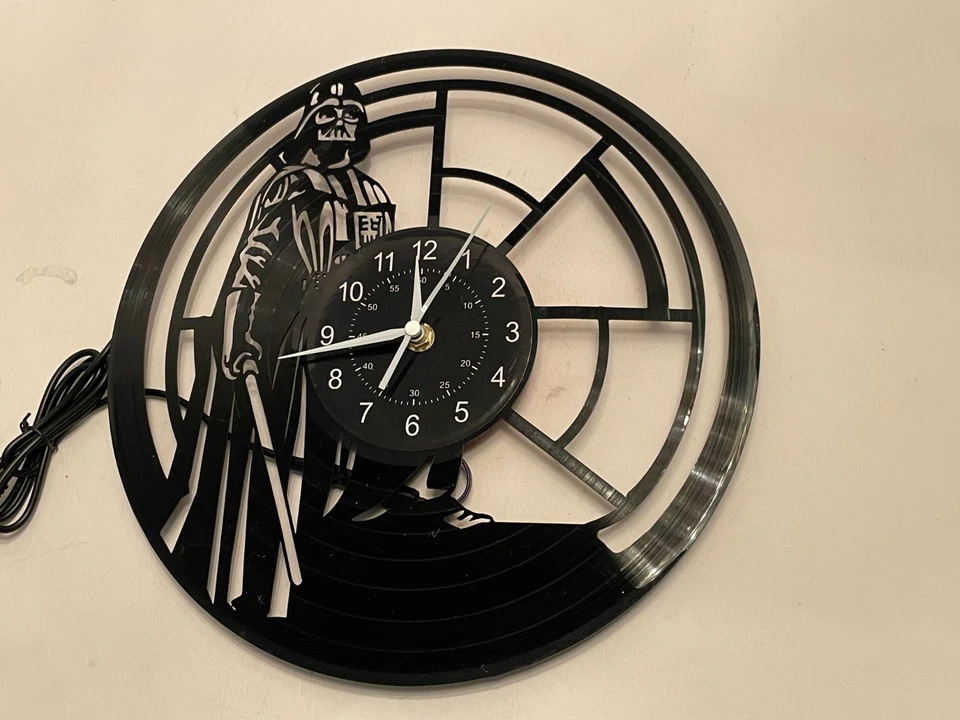 KingLive Star Wars Darth Vader Vinyl 12" LP Record Wall Clock New - Image 2 of 4