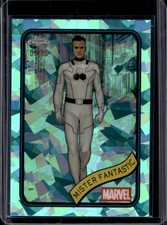 2025 Topps Chrome Marvel Sapphire Mister Fantastic Aqua Refractor #/75