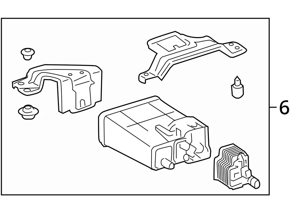 Toyota Camry 2014 bote de carbón de vapor de combustible B4V9U Foto 4 de 4