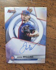 2025 BOWMAN’S BEST JAXON WIGGINS ON-CARD AUTO REFRACTOR B25-JWI  CUBS