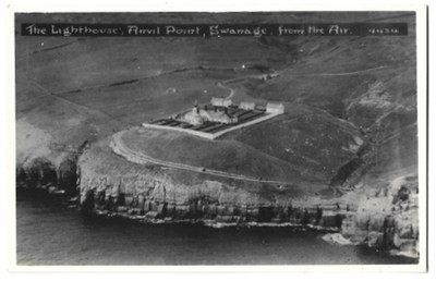 Echtfoto Arial AK Leuchtturm und Ambossspunkt Insel Perbeck Dorset