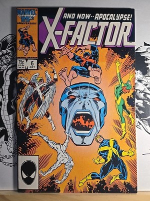 X-Factor #6 Marvel, |1st Full Appearance Of Apocalypse | X-men, With Toploader