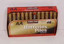 Kirkland Signature Alkaline AA Plus Batteries, 48 Pack New 0.49 per gallon
