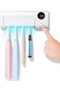 StarWin Rechargeable UV Toothbrush Cleaner, Timer Function  Holder Wall-mounted