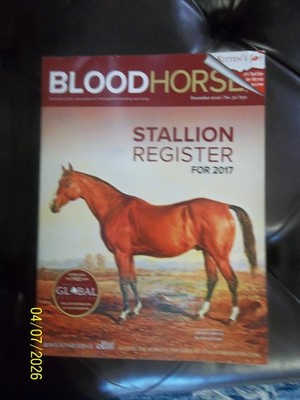 THE BLOOD-HORSE~STALLION REGISTER FOR 2017~DETAILED INFO ON TOP STALLIONS++~BK