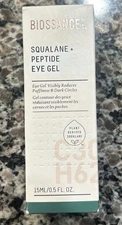NEW Biossance Squalane + Peptide Eye Gel — 15 mL / 0.5 fl oz Full Size Serum