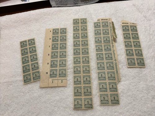 GERMANY-(-1923-)-1.000.000 Mark-INFLATION lot Of Blocks /FAULTS-SEE PHOTOS.#9 - Picture 1 of 11