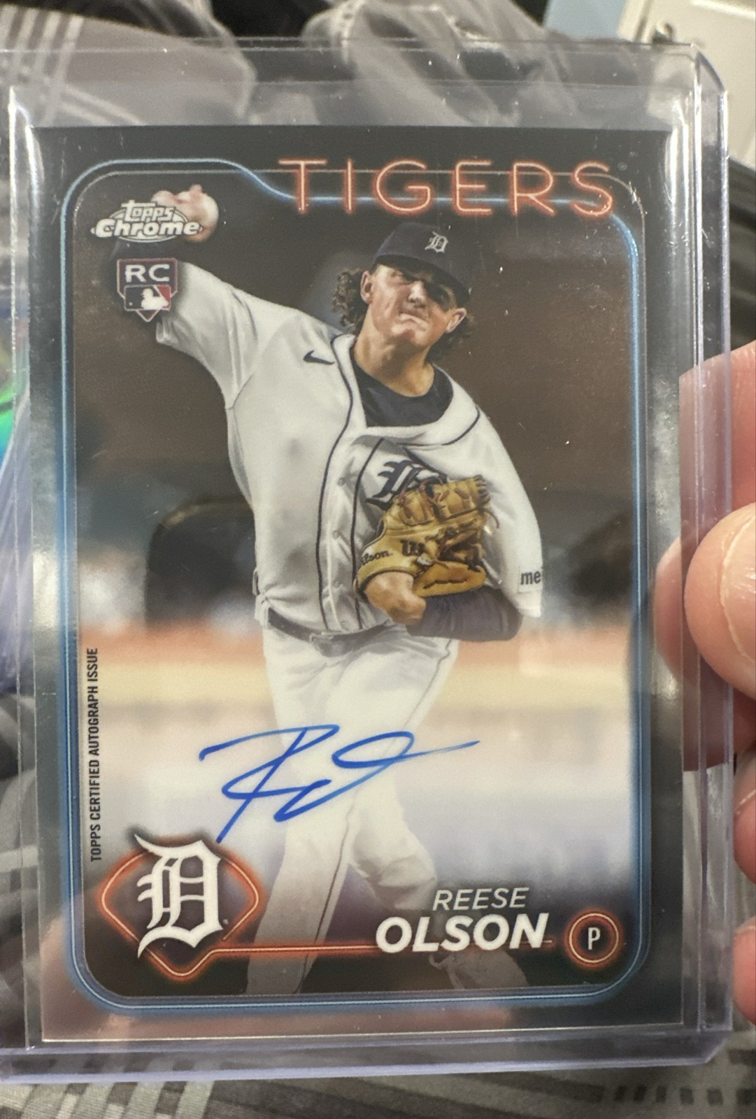 2024 Topps Chrome - Rookie Autographs Reese Olson #RA-RO (AU, RC)