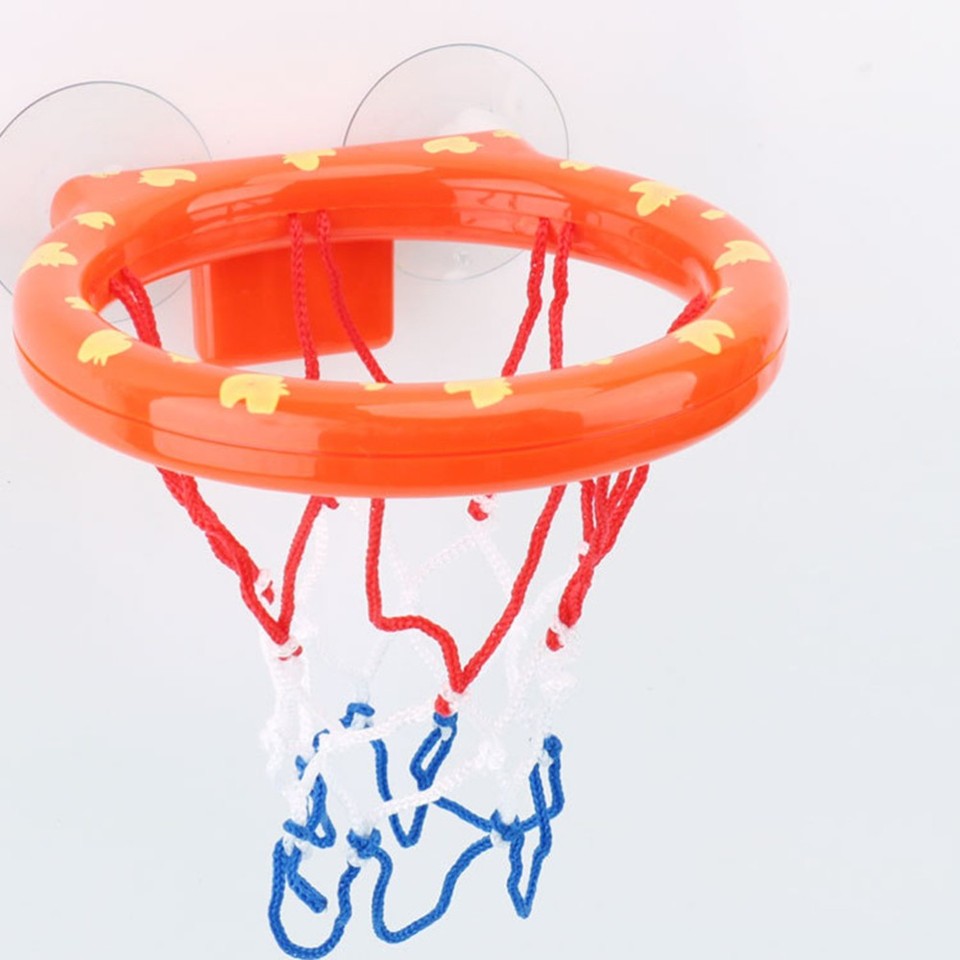 1 Set Bath Basketball Toys Plastic Adhesive Basketball Hoop Playing ...
