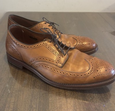 Allen Edmonds Players Shoe Walnut Wingtip Oxford Shoes 9752 Mens Size 11 3E