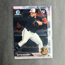 Topps Bowman Chrome DJ Stewart Baltimore Orioles Rookie #9 Baseball Card 2019. rookie card picture