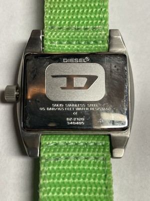 Vintage Women Diesel DZ-2120 WristWatch Retro Lime Green  display picture 1