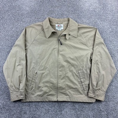 Vintage McGregor Drizzler Jacket Mens 2XL Tan Beige Zip Harrington Windbreaker