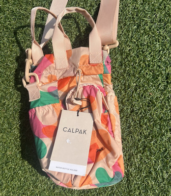 CALPAK Insulated Water Bottle Holder  Crossbody Travel Bag