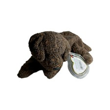 Ty Beanie Baby FETCHER Brown Dog 1998 Plush Stuffed Animal Toy   Pre-Owned